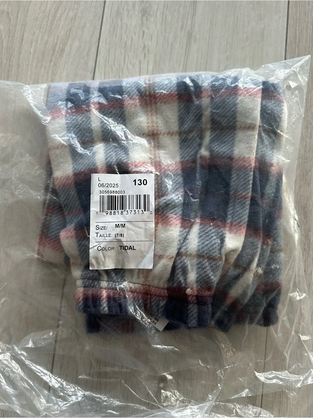 The Children’s Place Boys Plaid Microfleece Pajama Pants Blue M NWT IN PKG